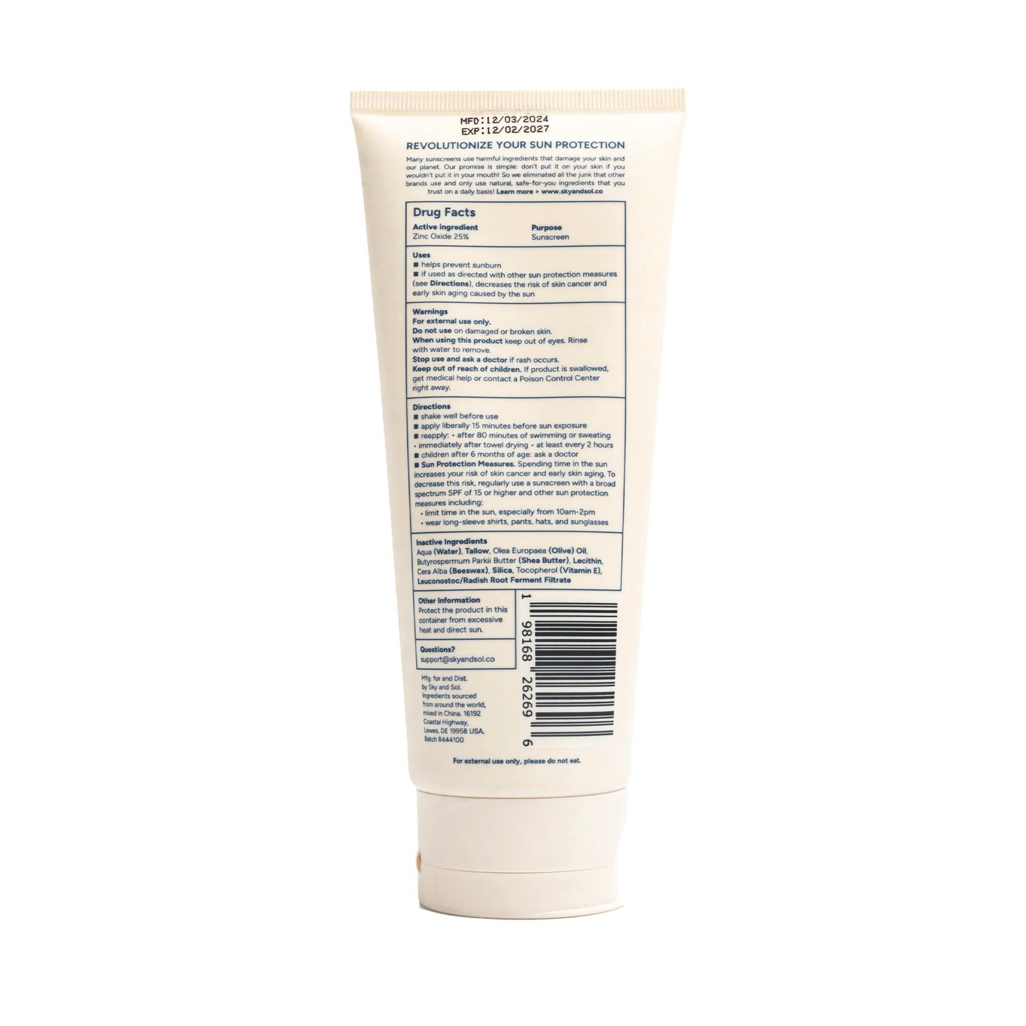Sky and Sol Body Sunscreen SPF 50 7.05 oz (INT) - Image 3